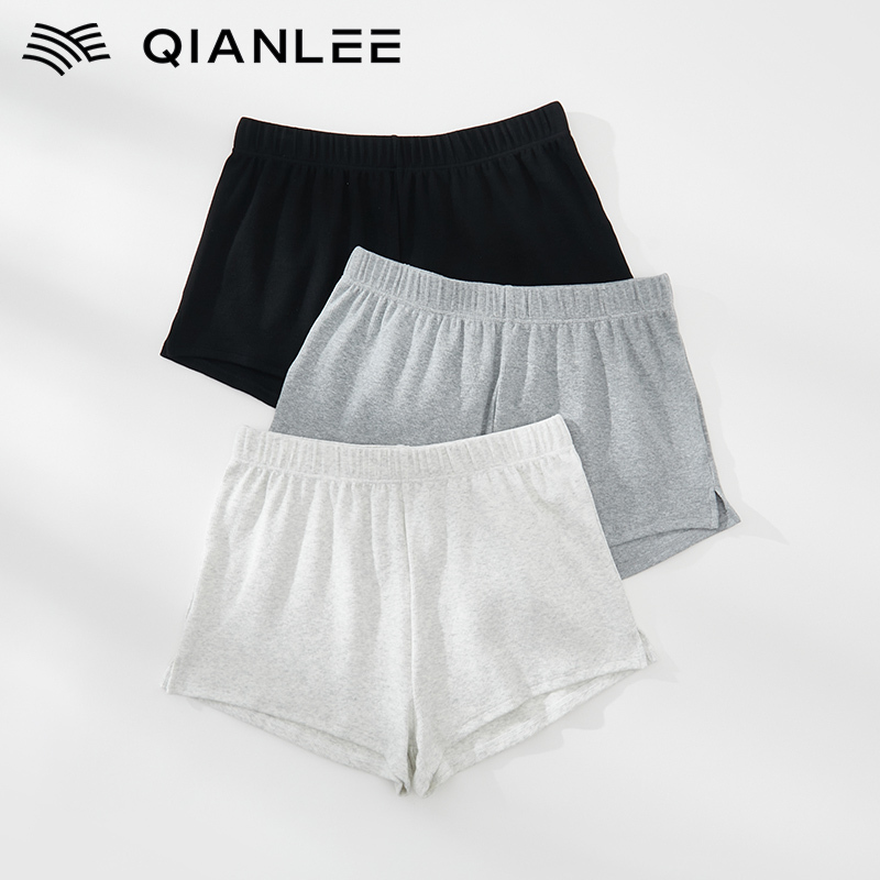 Cotton Ribbed Leggings for Women, Suitable for Sports and Outdoor Wear, Stretchy, Slim Fit, Elastic Waist, Anti-Exposure, Casual Shorts for Summer