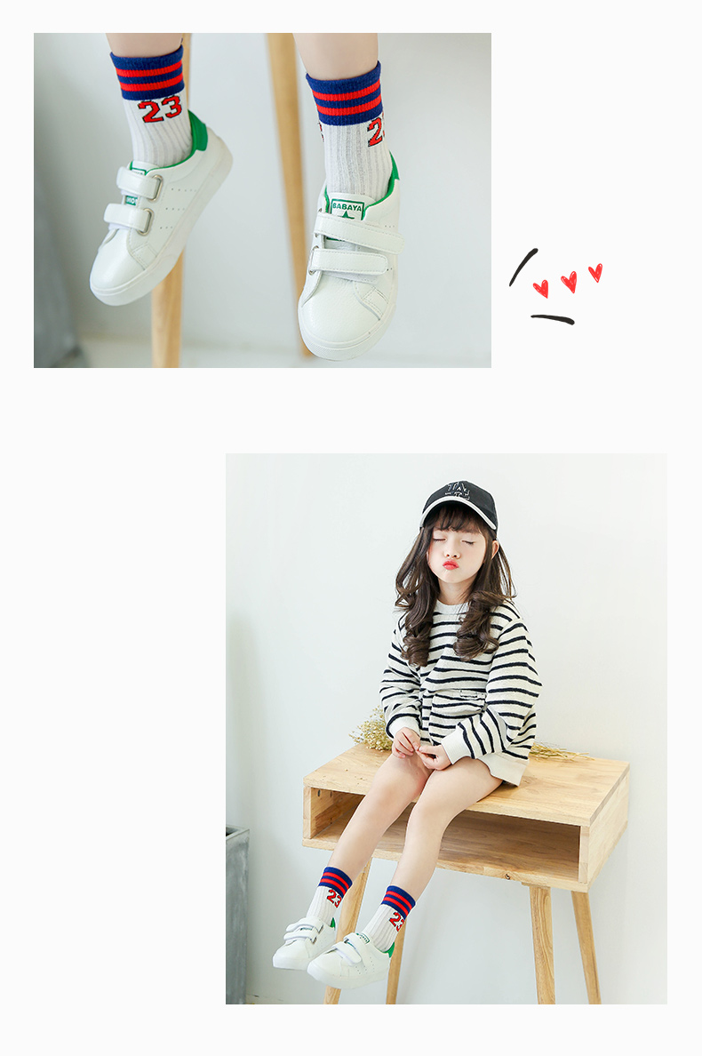 Vớ trẻ em cotton ống vớ thể thao nam và nữ bé 3-5-7-9 tuổi vớ sinh viên mới mùa xuân và mùa thu vớ thủy triều tất sơ sinh