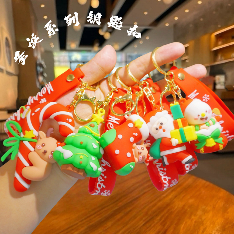 New Cartoon Christmas Series Keychain Pendant Santa Claus Backpack Pendant Cute Couple Small Gift New Cartoon Christmas Series Keychain Pendant Santa Claus Backpack Pendant Cute Couple Small Gift