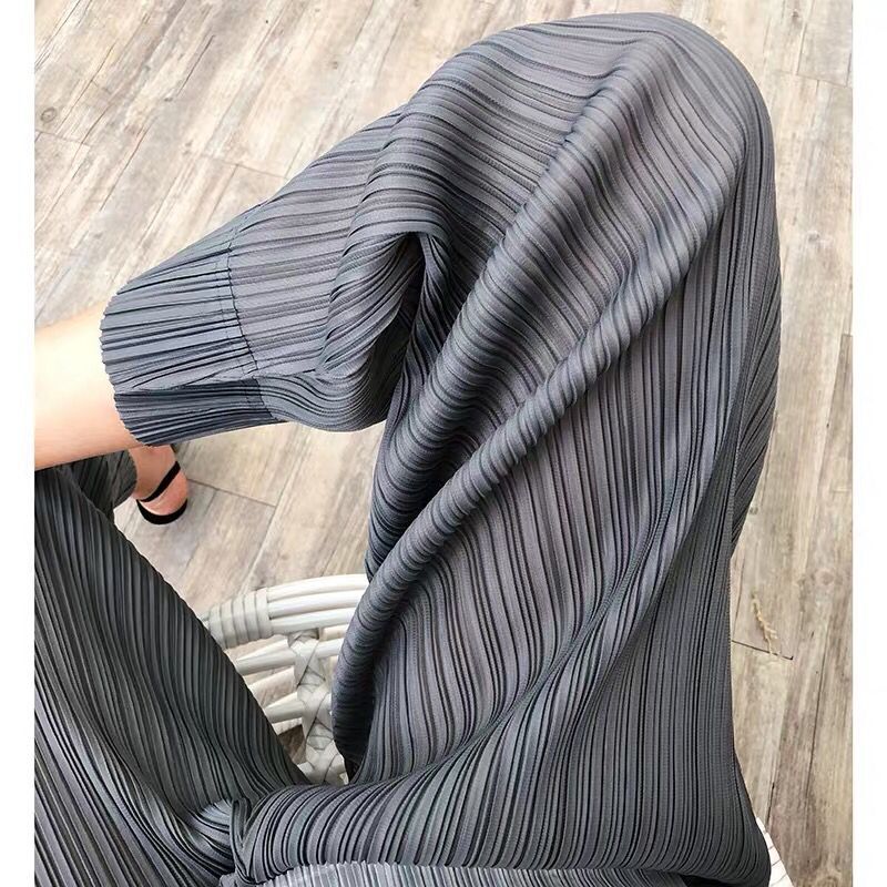 Pregnant Woman Pants Spring Summer Autumn Clothing Damp 100 pleats 90% Pants Slim Loose Rounder Pants Casual Snowspun Broadlegged Pants Tide