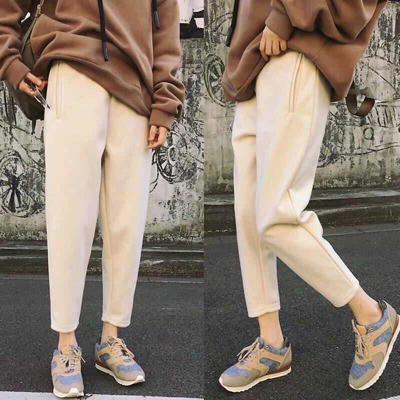 Pregnant women pants fall 2021 new Korean mom nine - point hair - hair - horse - legged pants pregnant woman autumn and winter dress
