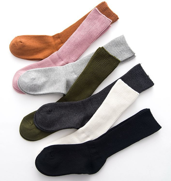 South Korea Pregnant Women Socks Autumn and Winter Moon Bubble Socks Middle Barrel Warm Short Boots Socks Art Women Socks Thick Line College Tide Mom