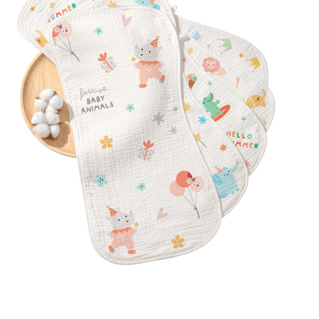 Burp napkin newborn baby drool napkin super soft cotton feeding and vomiting pad napkin baby gauze towel shoulder pad bib