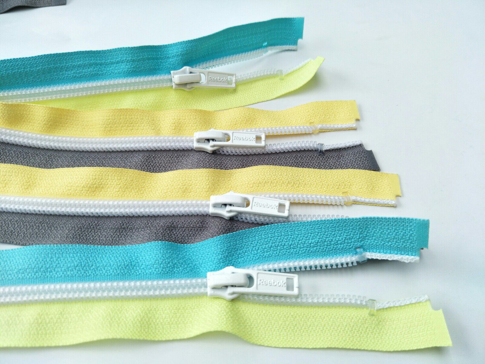 YKK Adi Reebok pull head Children's color coat cotton suit open tail adult sportswear No. 5 zipper