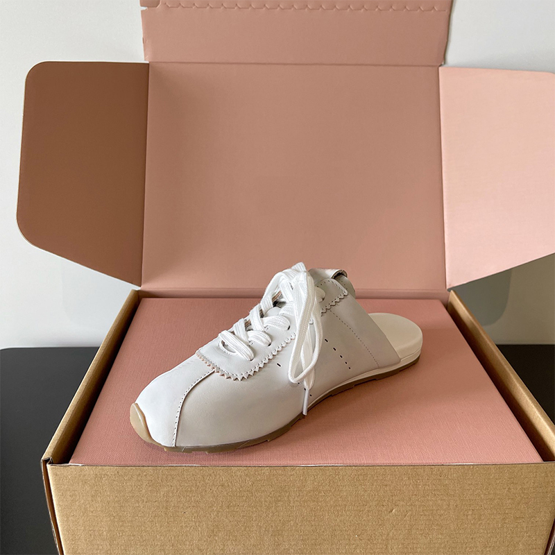 In Pairs Haute Couture ~ Reveals the Wild! Forrest Gump Baotou Half Slippers New Casual Sports Half Pack Moral Training Shoes