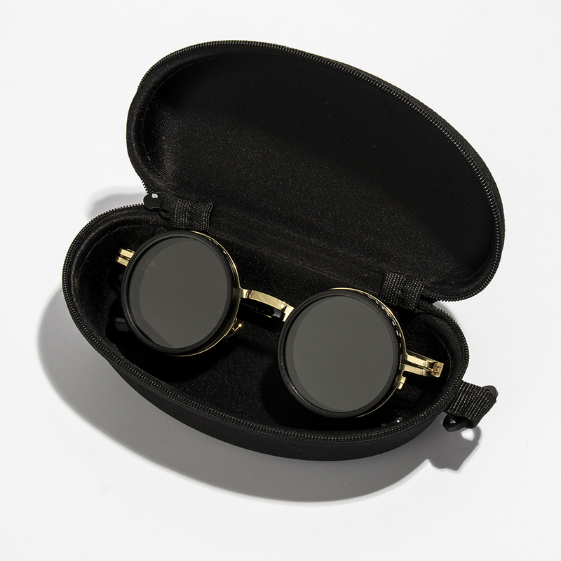 Purely Handmade Nd9 Adjustable Brightness Rotating Light-Reducing Sunglasses with Dual Polarized Anti-Glare Fishing Glasses and Sunglasses