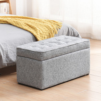 Bed tailstool Bedroom Bedroom Entrance Changing Shoes stool Home doorway Soft bunches Cushions Strips accommodating stool Storage Couch Stool