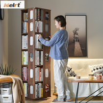 Rotating Bookshelf 360 Degrees Bookcase Floor Shelve Student Living Room Bookcase Brief Modern Provincial Space Home