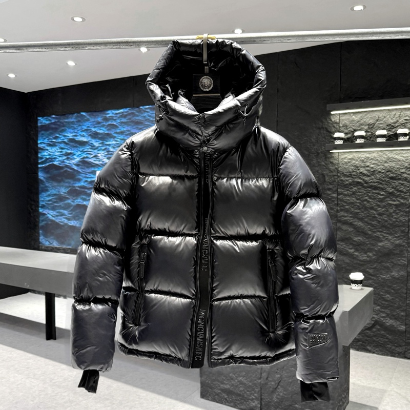 2026 New Black Diamond down Jacket, Unisex, High-End, Loose-Fitting, Thickened White Duck Down, Black Warrior Winter Coat, Trendy