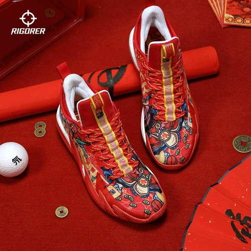 Подарочная коробка, баскетбольная спортивная обувь, баскетбольный оберег на день рождения, носки, сумка для обуви, красная коробка для хранения, ограниченное издание