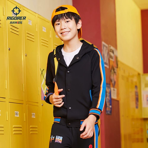 Детская демисезонная толстовка с капюшоном, куртка подходит для мужчин и женщин для школьников, баскетбольная спортивная трикотажная булавка