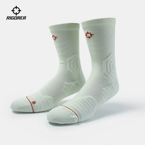 Баскетбольные спортивные высокие сапоги, носки подходит для мужчин и женщин для тренировок, снайперский выстрел, средней длины, для бега, увеличенная толщина