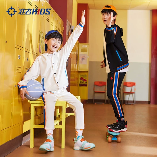 Детская демисезонная толстовка с капюшоном, куртка подходит для мужчин и женщин для школьников, баскетбольная спортивная трикотажная булавка