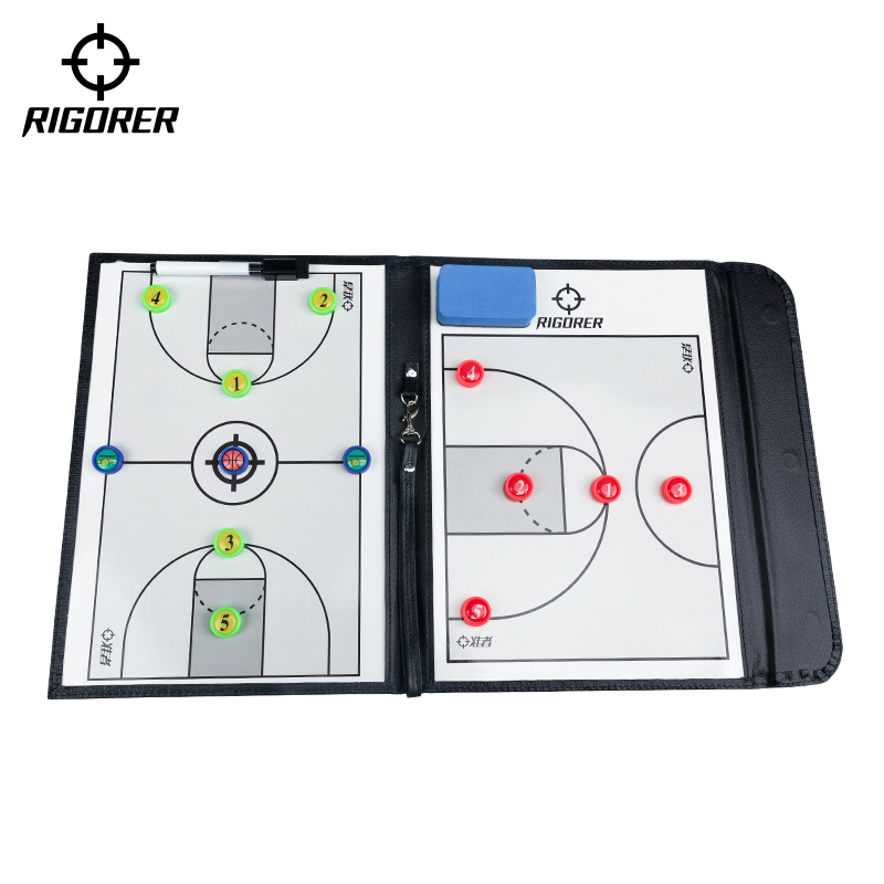 Basketball Tactical Board for Coaches, Erasable and Foldable, for Game Coaching and Tactics Practice