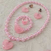 Children baby girl necklace bracelet set gift box little girl gift girl princess neck chain jewelry accessories