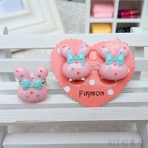 Childrens ear Jewelry earrings clip girl student baby bow rabbit head girl earring studs without earrings ear clip