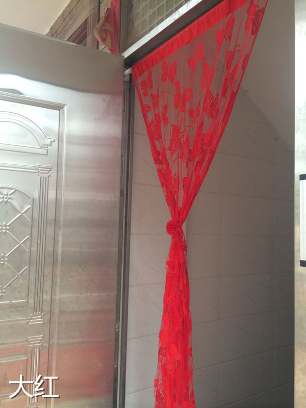 Bướm Jacquard dòng màn rèm xong phòng ngủ phòng khách lối vào nền trang trí màn panel màn rèm trang trí - Phụ kiện rèm cửa thanh treo màn cửa không đinh vít