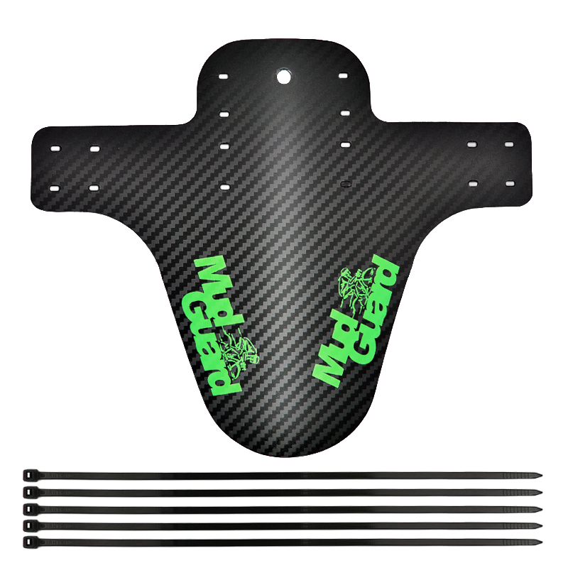 Mountain bike front and rear fender Carbon fiber grain downhill bike Road bike fork rear fender
