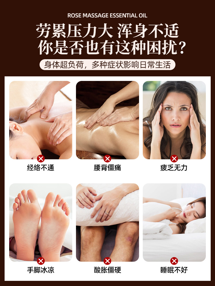 Mugwort and Ginger Massage Oil for Full Body Meridian Clearing, Back Massage, Beauty Salon Special Body Meridian Massage, Heating Massage Oil