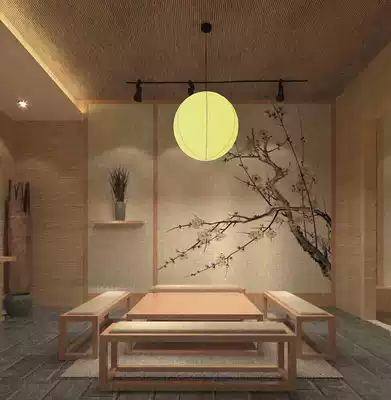 Zen grass-woven wallpaper custom wallpaper mural Teahouse incense road club small meditation zen background wall