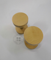 Modern solid wood round sliding door handle log glass door handle minimalist frameless clothing store armrest single hole