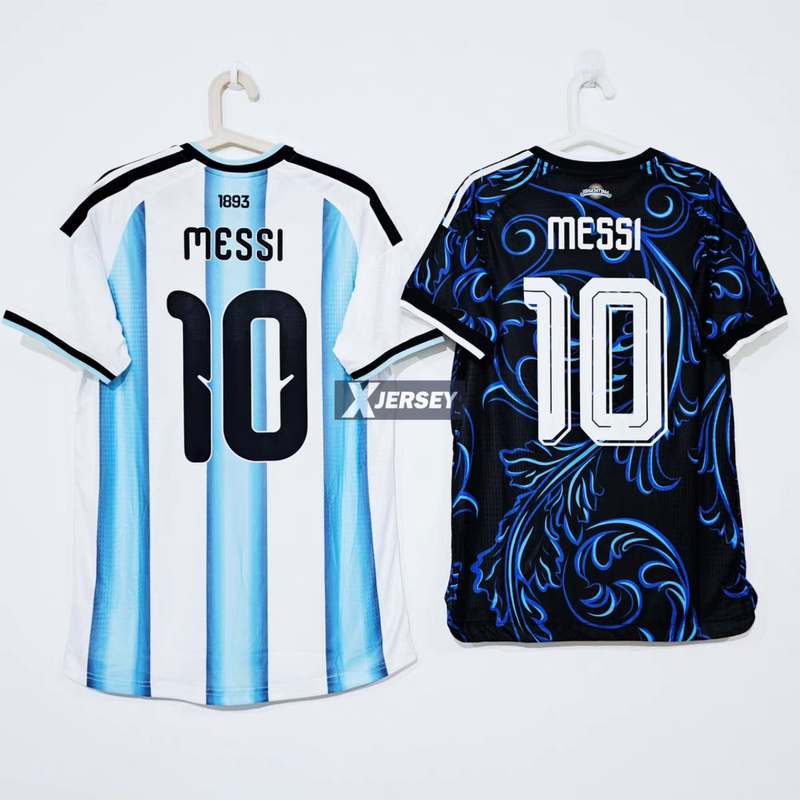 2026 World Cup Argentina Home and Away Fan Player Version Messi Lautaro Di Maria Football Jersey Team Uniform