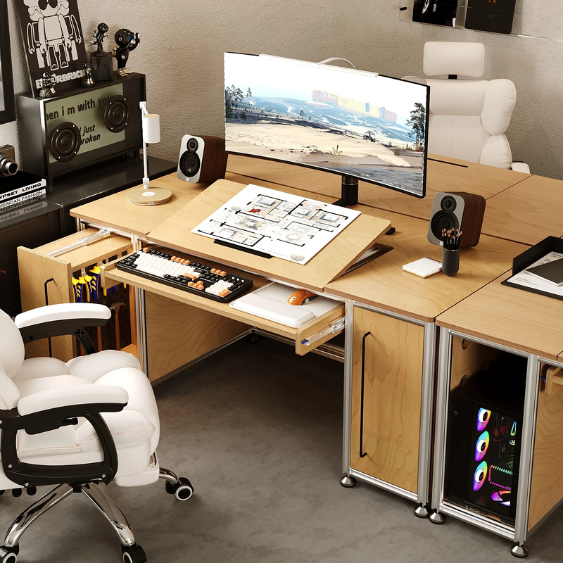 Aluminum Profile Marine Board Multifunctional Adjustable Designer Inclined Workbench Art Drawing Desk Office Desk