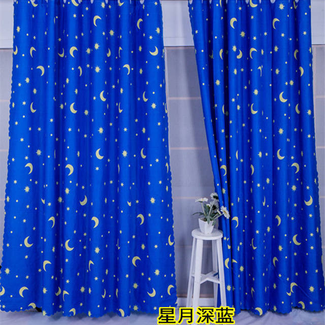 Cheap rental bay window short curtain half curtain small curtain fabric bedroom dormitory semi-shading finished product special clearance