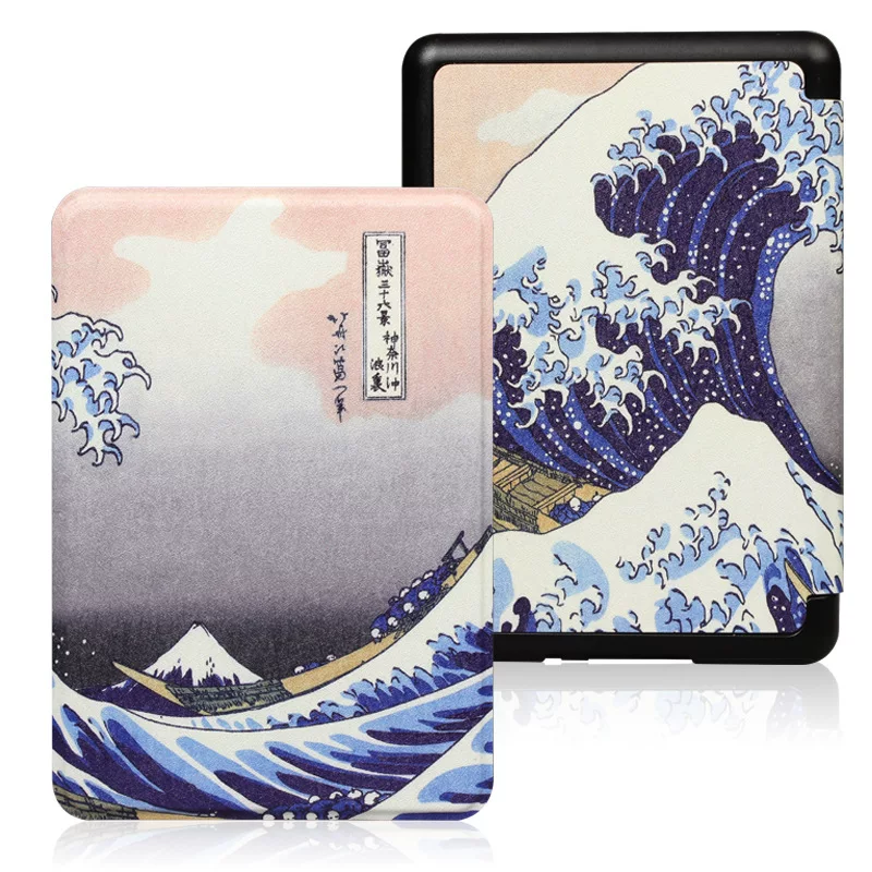 Подходящий чехол-защитная крышка для Kindle Paperwhite6 Amazon kpw5 e-book Kpw3 кожаный чехол молодежная версия 2024 12-е поколение раскрашенная крышка 2022 вход версия Migu версия оболочка 11-е поколение оболочка