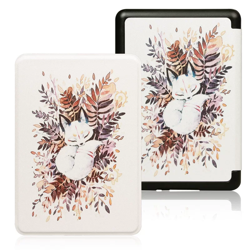 Подходящий чехол-защитная крышка для Kindle Paperwhite6 Amazon kpw5 e-book Kpw3 кожаный чехол молодежная версия 2024 12-е поколение раскрашенная крышка 2022 вход версия Migu версия оболочка 11-е поколение оболочка