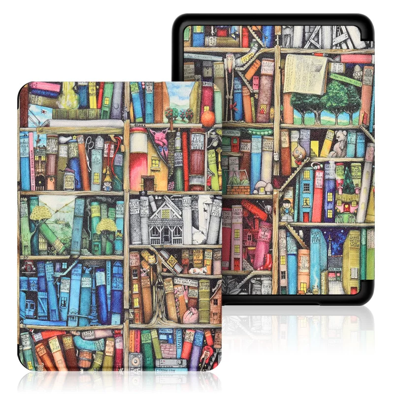 Подходящий чехол-защитная крышка для Kindle Paperwhite6 Amazon kpw5 e-book Kpw3 кожаный чехол молодежная версия 2024 12-е поколение раскрашенная крышка 2022 вход версия Migu версия оболочка 11-е поколение оболочка