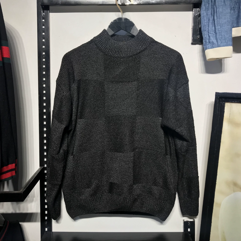 klauskobecjj nam mùa đông cao cổ cashmere pha trộn áo len áo len nam áo len áo len hàng đầu - Áo len Cashmere