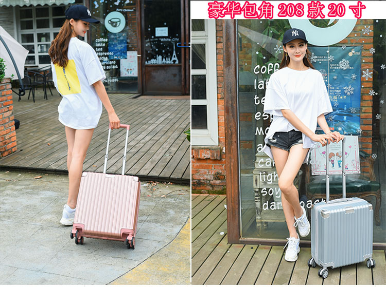Ánh sáng và nhỏ tươi nội trú lady dễ thương xe đẩy trường hợp vali nhỏ 18 inch mini hộp du lịch nam 20 va li kéo
