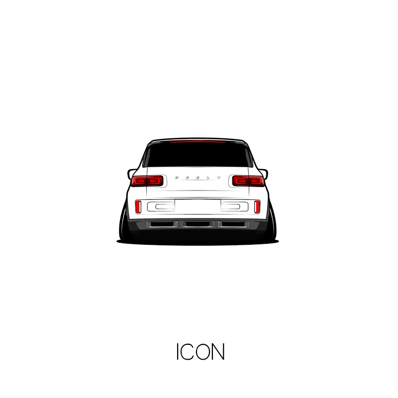 Applicable to Geely Emgrand ICON low lying car scratch car sticker car club personalized car sticker custom HF