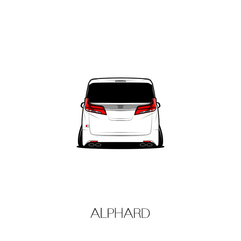 Suitable for Toyota Alpha low-lying car scratch car stickers Che Youhui personalized car stickers custom HF silhouette