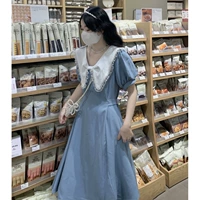 Кукла, летнее платье, приталенная длинная юбка, сексуальный корсет, французский стиль