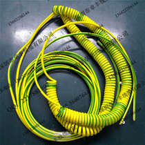 Spiral telescopic wire and cable for single-core Spring cable