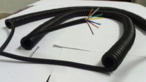 8-core connecting wire spiral telescopic curve 8-core connecting spiral wire cable curve