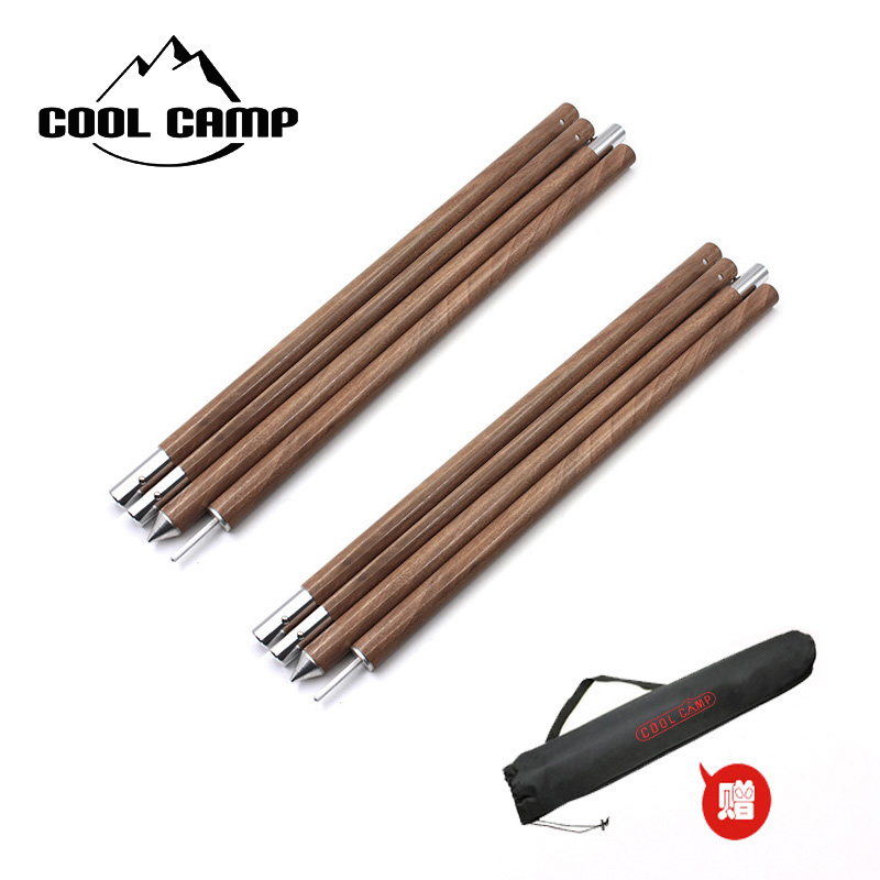 Wood grain thickened aluminum alloy Camp Tiancurtain Canopy Rod Outlet Korea Brand Aluminum Alloy Sky Curtain Branch Telescopic