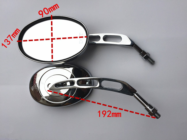 Xe máy T3 Ma Jiesite gương chiếu hậu chỉnh nha 10 mm xe điện T2 cruiser gương T5 đảo ngược kính chiếu hậu xe air blade 125 chính hãng