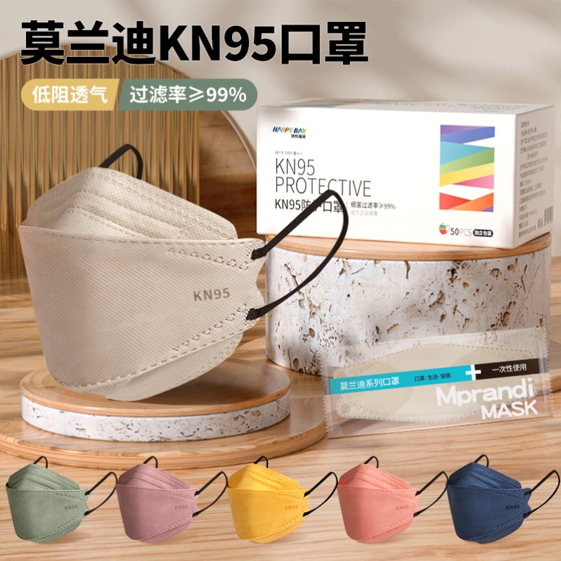 Protective Epidemic Standard Korean N95 Protective Mask, New Dust Crown, Four-Layer Thickened 95Kn Mask, New Dust Crown Trend