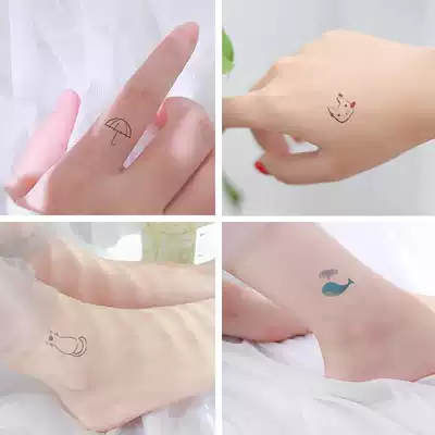 Color Japanese tattoo sticker small pattern finger tattoo sticker non-reflective couple waterproof and durable simulation Harajuku