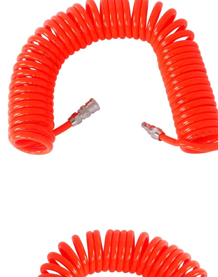máy nén khí mini 220v Hirose công cụ ống lò xo PU công cụ khí nén ống xoắn ốc ống khí nén ống khí nén với khớp máy nén khí 12v