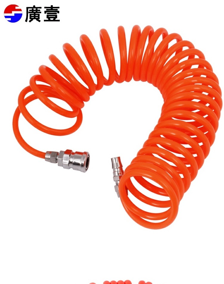 máy nén khí mini 220v Hirose công cụ ống lò xo PU công cụ khí nén ống xoắn ốc ống khí nén ống khí nén với khớp máy nén khí 12v