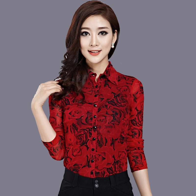Authentic Gejia Women's Clothing Brand 2026 Spring and Autumn New Long-Sleeved Stretchy Plus-Size Tops Versatile Shirts Women's Mesh