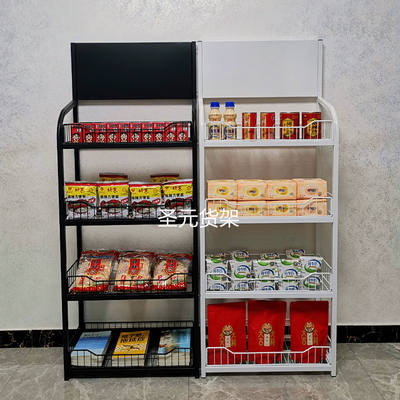 Supermarket shelves, convenience store beverages, multi-layer snacks, supermarket food display racks, small store shelves, storage racks