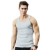 UZER tuyệt vời cotton vest đáy quần vest nam đơn giản màu thô thô dày tay áo thể thao giản dị - Áo vest cotton áo ba lỗ gym Áo vest cotton