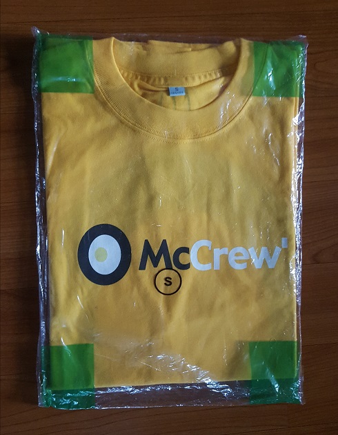 Hong Kong McDonald's T-shirt unopened collection