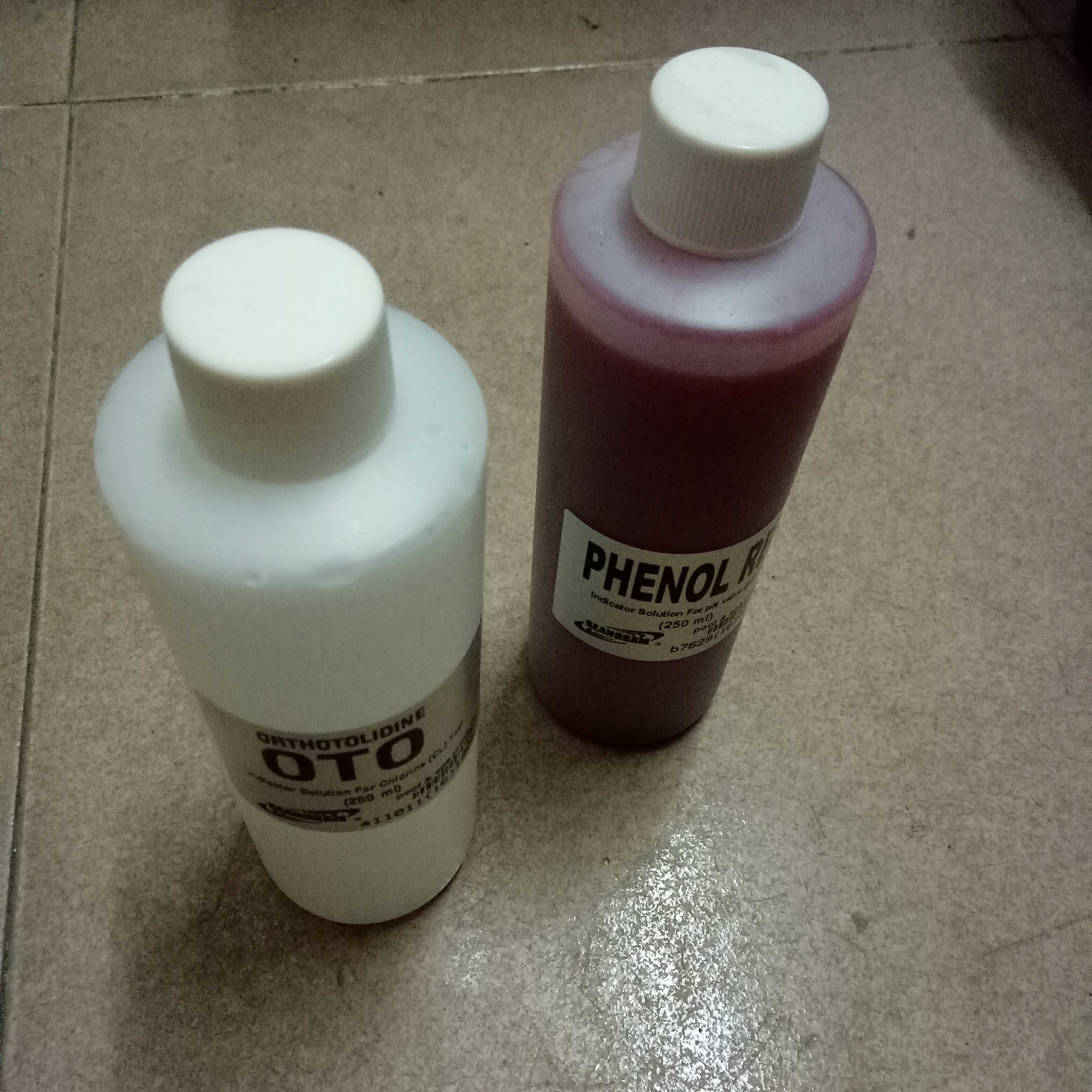 Swimming pool Water quality water testing reagent PH OTO Testing agent PH value residual chlorine value testing water box 250ml supplement