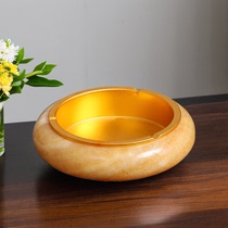Interesting and cute jade ashtray high-end high-end high-end niche home bedroom hotel only
